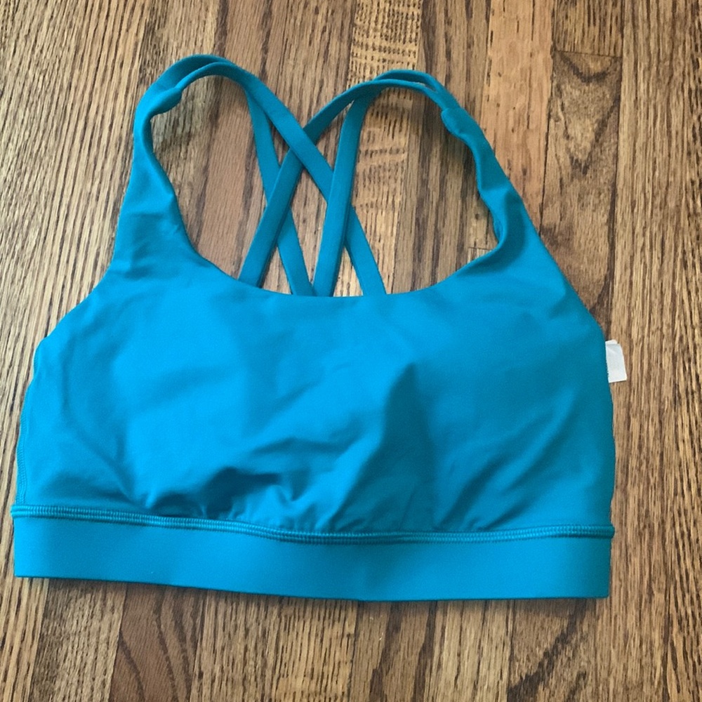 Teal lululemon sports bra